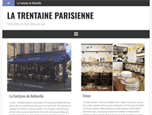 Tablet Screenshot of latrentaineparisienne.com
